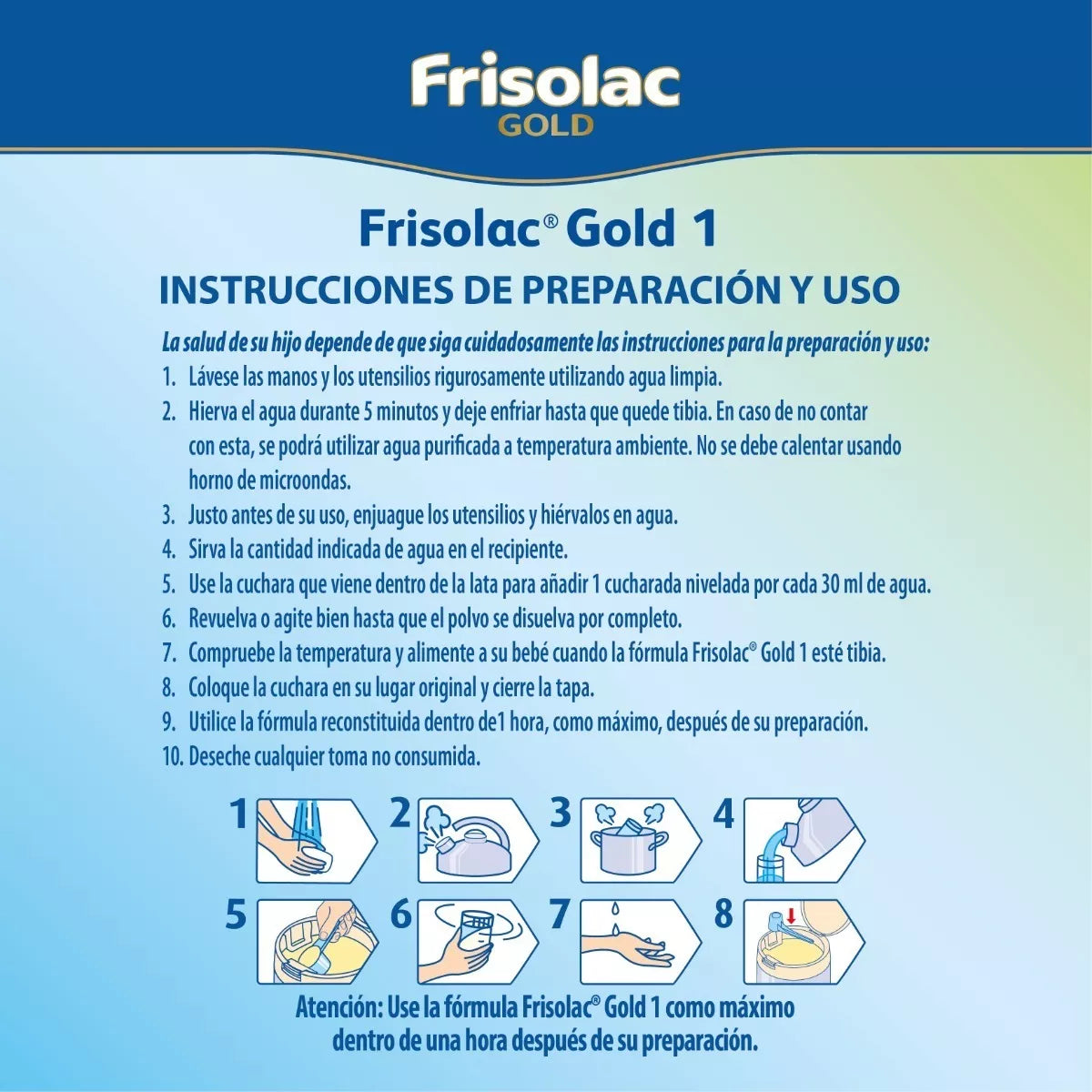 Frisolac Gold 1 (0-6 Meses) Lata C/ 800 Gr