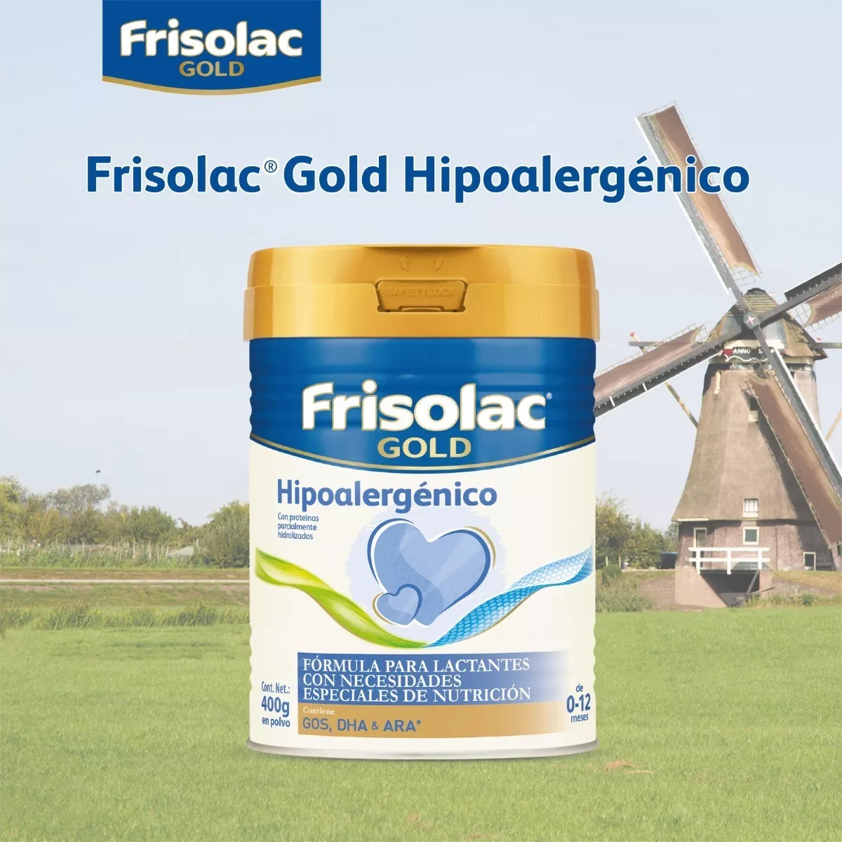 Frisolac Gold Hipoalergénico (0 A 12 Meses) Lata Con 400 Gr - 2 Pack