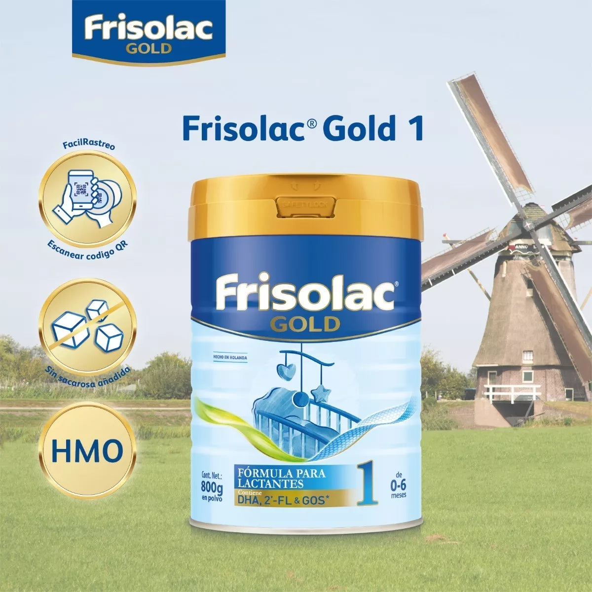 Frisolac Gold 1 (0-6 Meses) Lata C/ 800 Gr