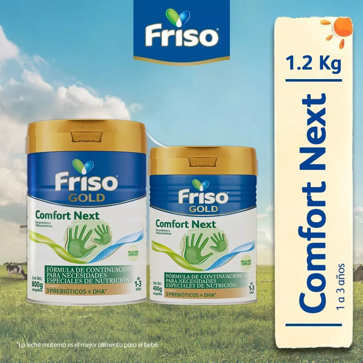 Friso Gold Comfort Next (1 A 3 Años) Pack C/ 1.2 Kg