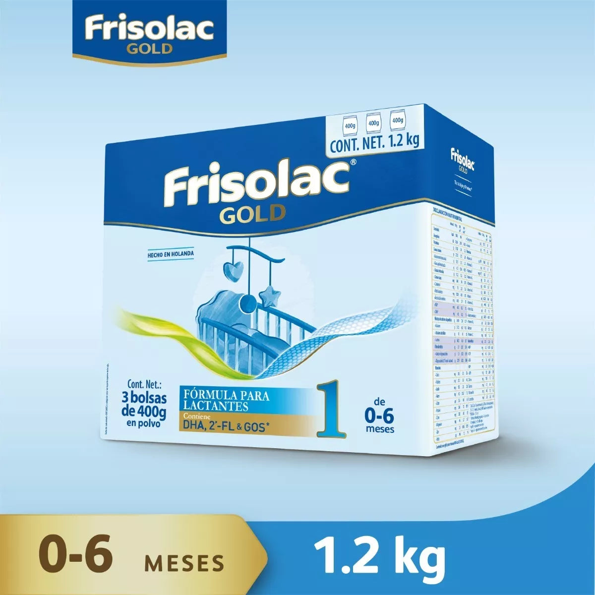 Frisolac Gold 1 (0-6 Meses) 3 Pack 3.6 Kg