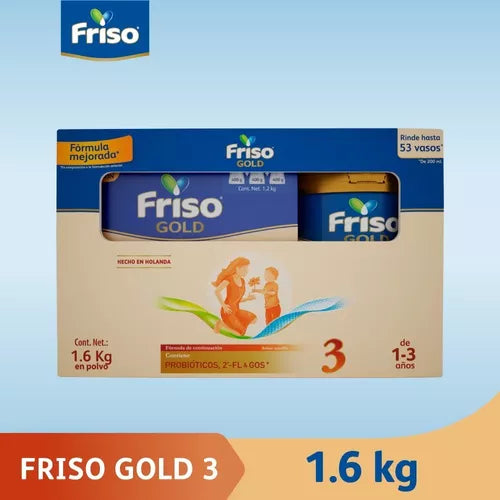 Friso Gold 3 (1-3 Años) Caja Pack C/ 1.6 Kg